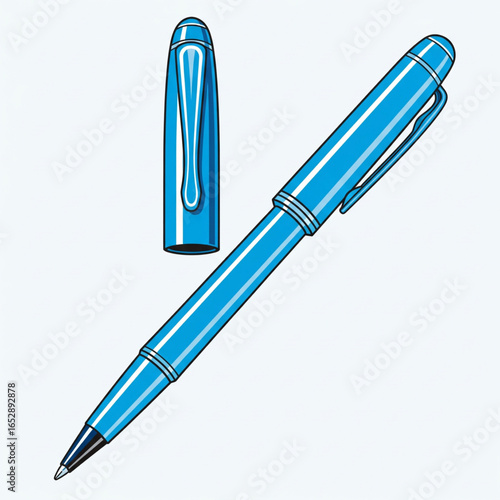Vector illustration of pen isolated on white background.eps