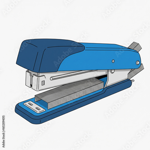 Stapler with staples isolated on white background 5.eps