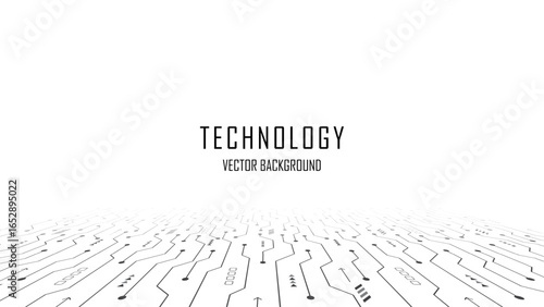 AI, Futuristic circuit board background. Circuit board texture. Hi-tech digital technology concept. Motherboard and HTML code. Isometric electronic motherboard background. Vector illustration.
