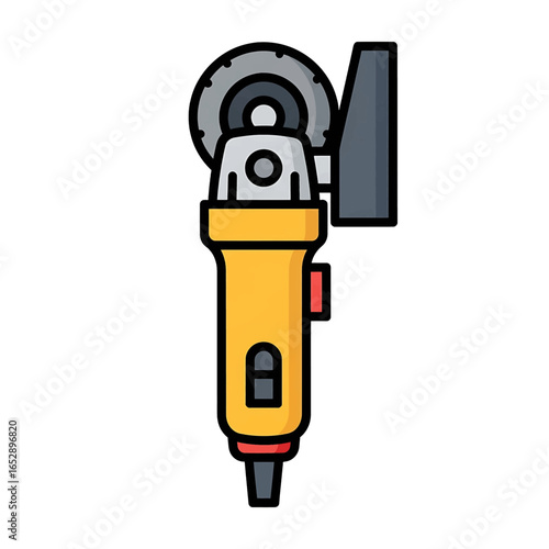 Angle grinder tool equipment minimal style construction work industrial theme high quality professional
