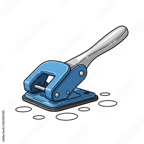 Paper hole punch isolated on white background 1.eps