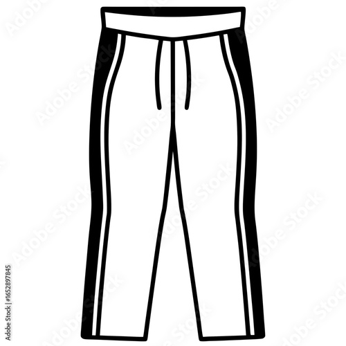 Track Pants Illustration on White