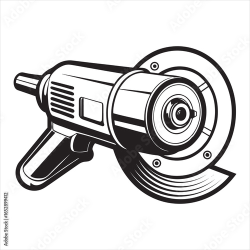 angle grinder power tool silhouette