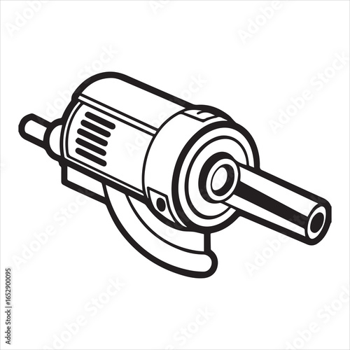 angle grinder power tool silhouette