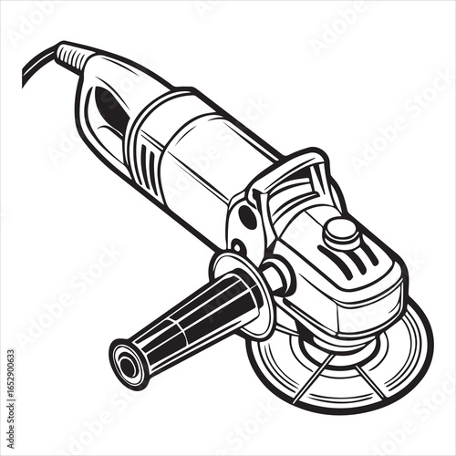 angle grinder power tool silhouette