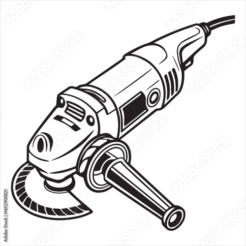 angle grinder power tool silhouette