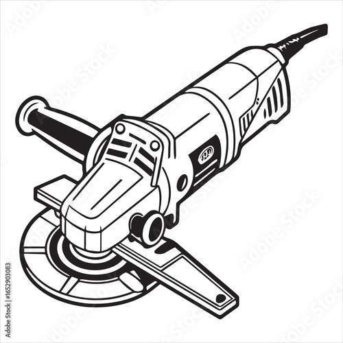 angle grinder power tool silhouette