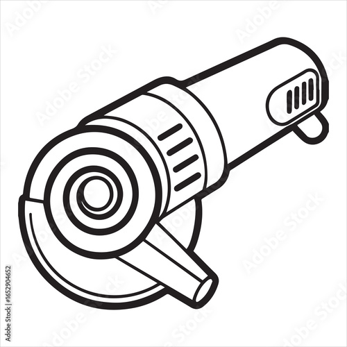 angle grinder power tool silhouette