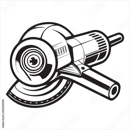angle grinder power tool silhouette
