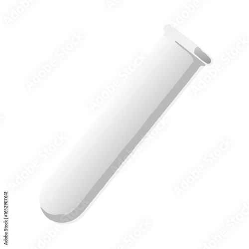 Illustrative depiction of a sterile laboratory test tube, commonly used in scientific and medical research activities