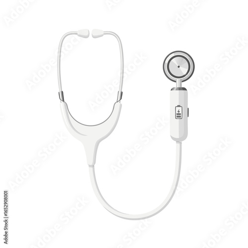 Sleek and modern digital stethoscope: Innovations in healthcare medical diagnostic tool for doctors