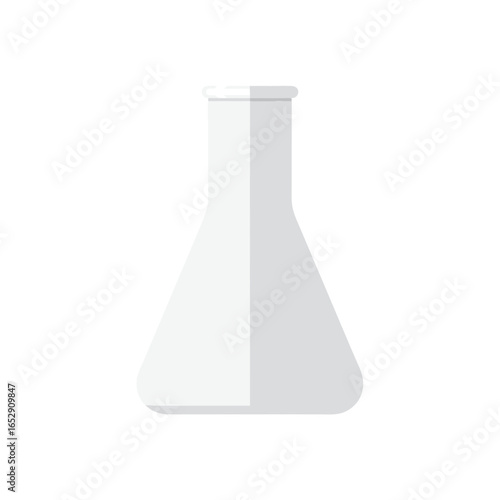 Sleek laboratory flask showcasing modern scientific research and experimentation simplicity and clean design enhancing visual clarity and focus