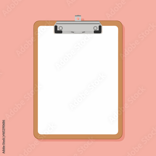 Clipboard illustration offering a blank canvas for diverse content creation and presentation needs