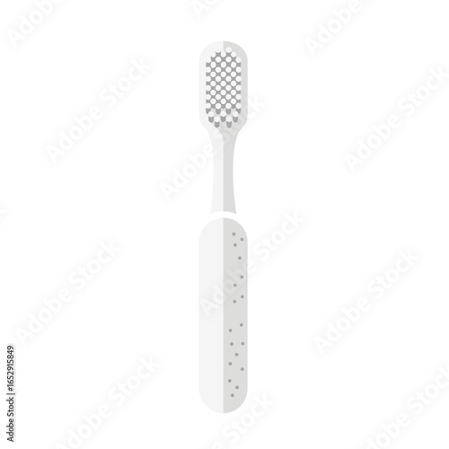 Minimalist oral care concept showcasing a simplistic toothbrush design on clean background