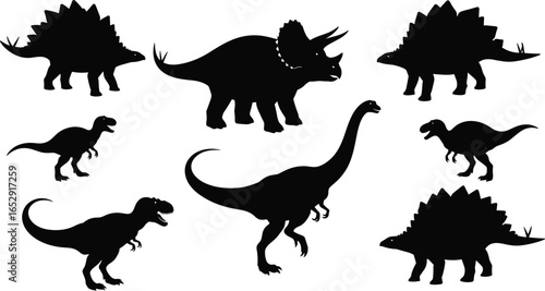 Flying bats in various poses, detailed black silhouettes perfect for Halloween vector art, spooky nature themes, and nocturnal wildlife illustration.
