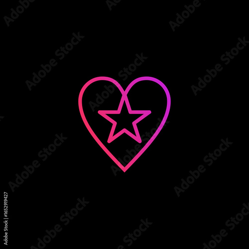 icon monoline love star