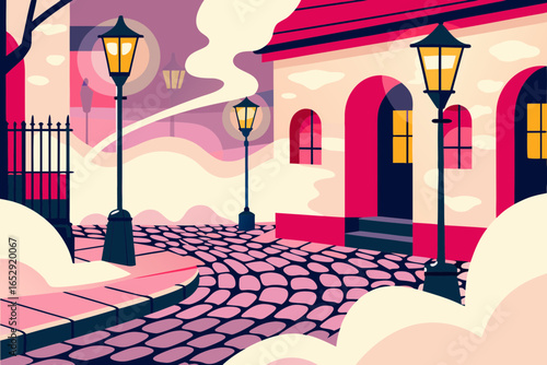 Winter Street Scene