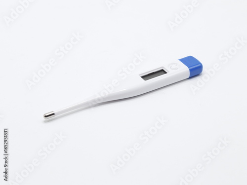 Blue and white color digital thermometer