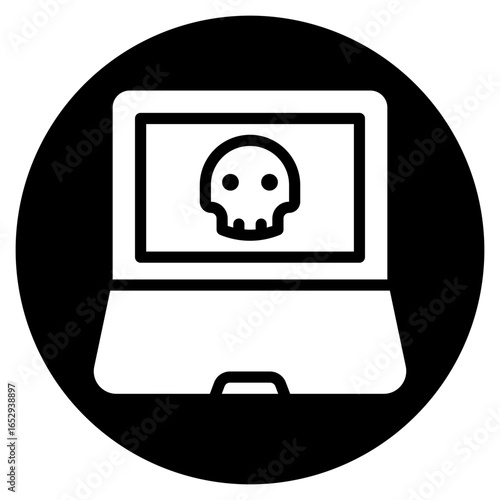 malware glyph icon