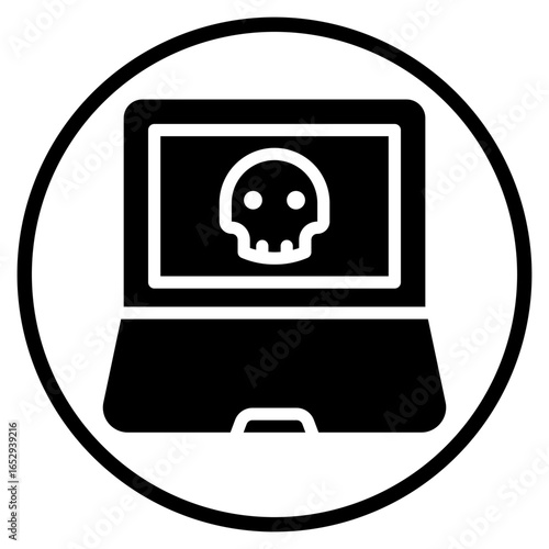 malware glyph icon