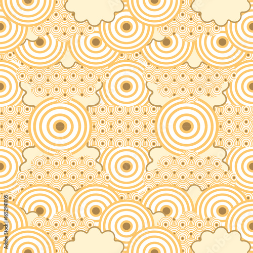 Colorful ikar fabric pattern for background design. Patterns for clothing, tablecloths , bed sheets , pillowcases and backgrounds for various designs.
