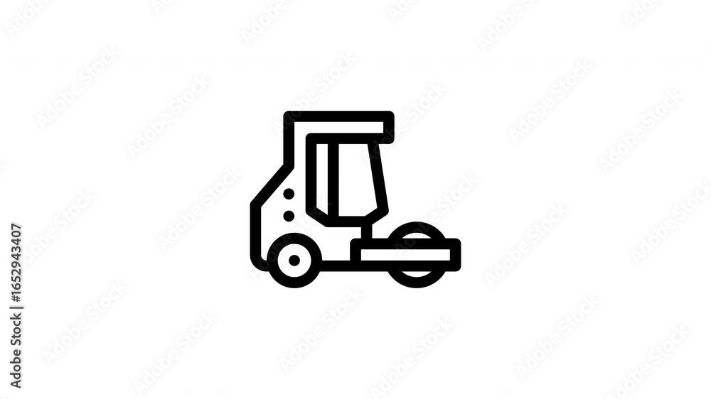 backhoe loader animated icon backhoe loader animated icon