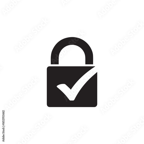 Secure padlock icon with a classic design perfect for security and access concepts