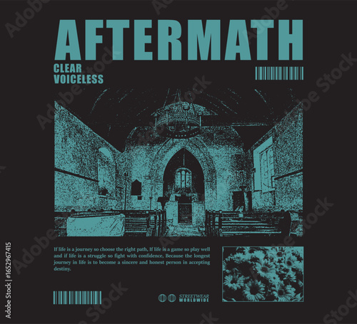 Futuristic vector illustration of dreamer slogan artwork, retro and modern, streetwear graphic design for t-shirt print design template.