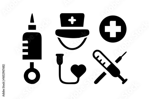 vector set of medical icons