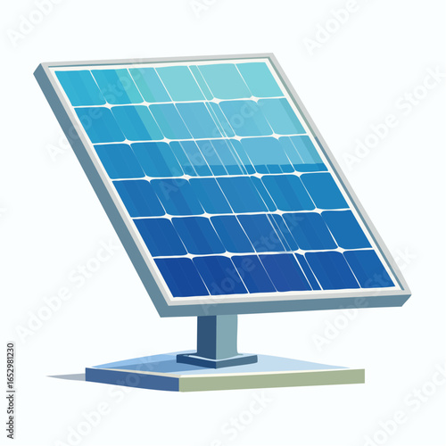 Énergie renouvelable minimaliste avec panneau photovoltaïque
