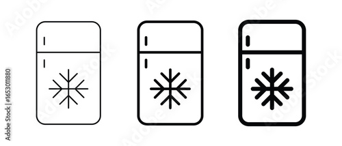 Set Refrigerator Icon Vector Symbol DesignSet Refrigerator Icon Vector Symbol Design