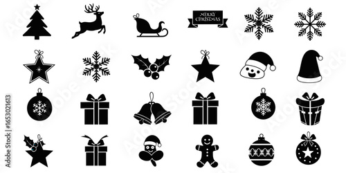 accessories christmas vector ilustration