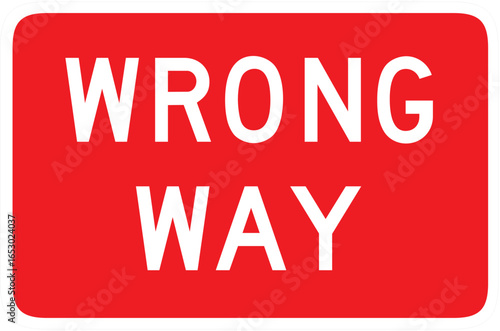 wrong way