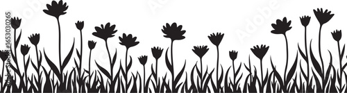Handcrafted Wildflower Silhouette