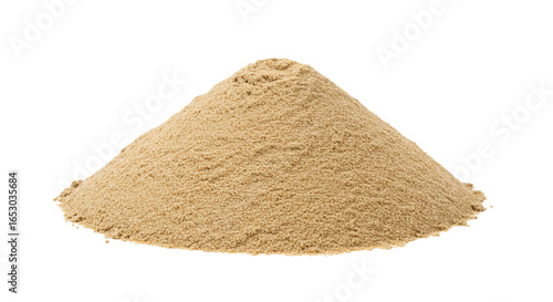 sand pile of construction isolated on white background 