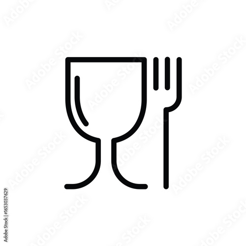 Food safe icon vector symbol design illustration.