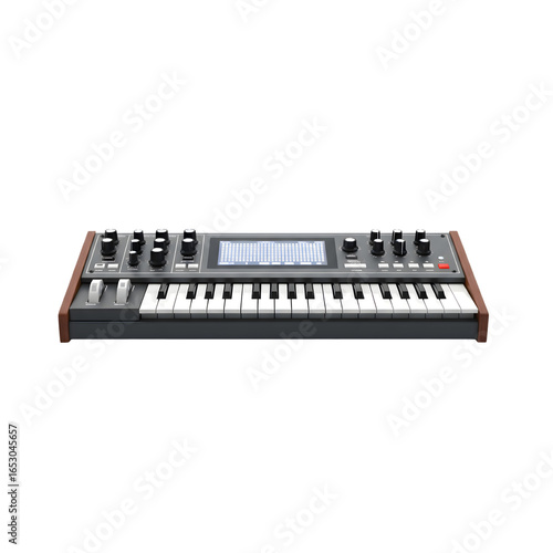 computer keyboard isolated on white