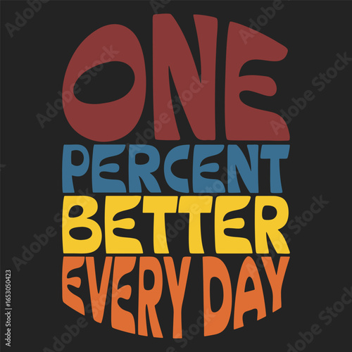 One Percent Better Every Day Motivational Quote