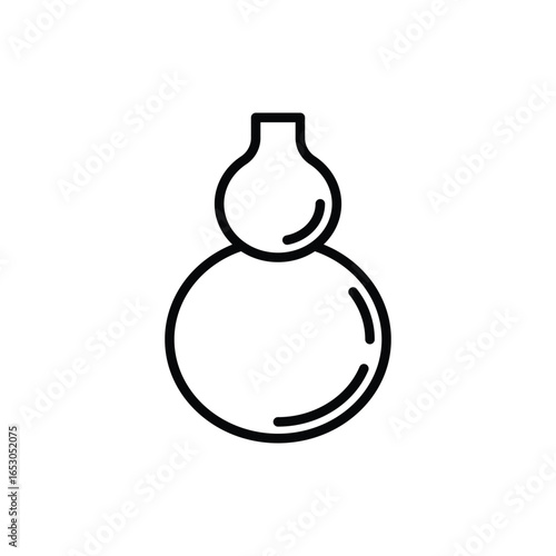 bottle gourd vector icon line flat designs