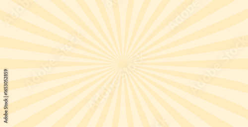  Simple  yellow background with stripes. Sunburst radial vector.