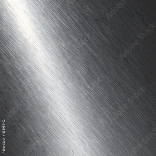 Diagonal brushed metal texture, light source creating a bright streak