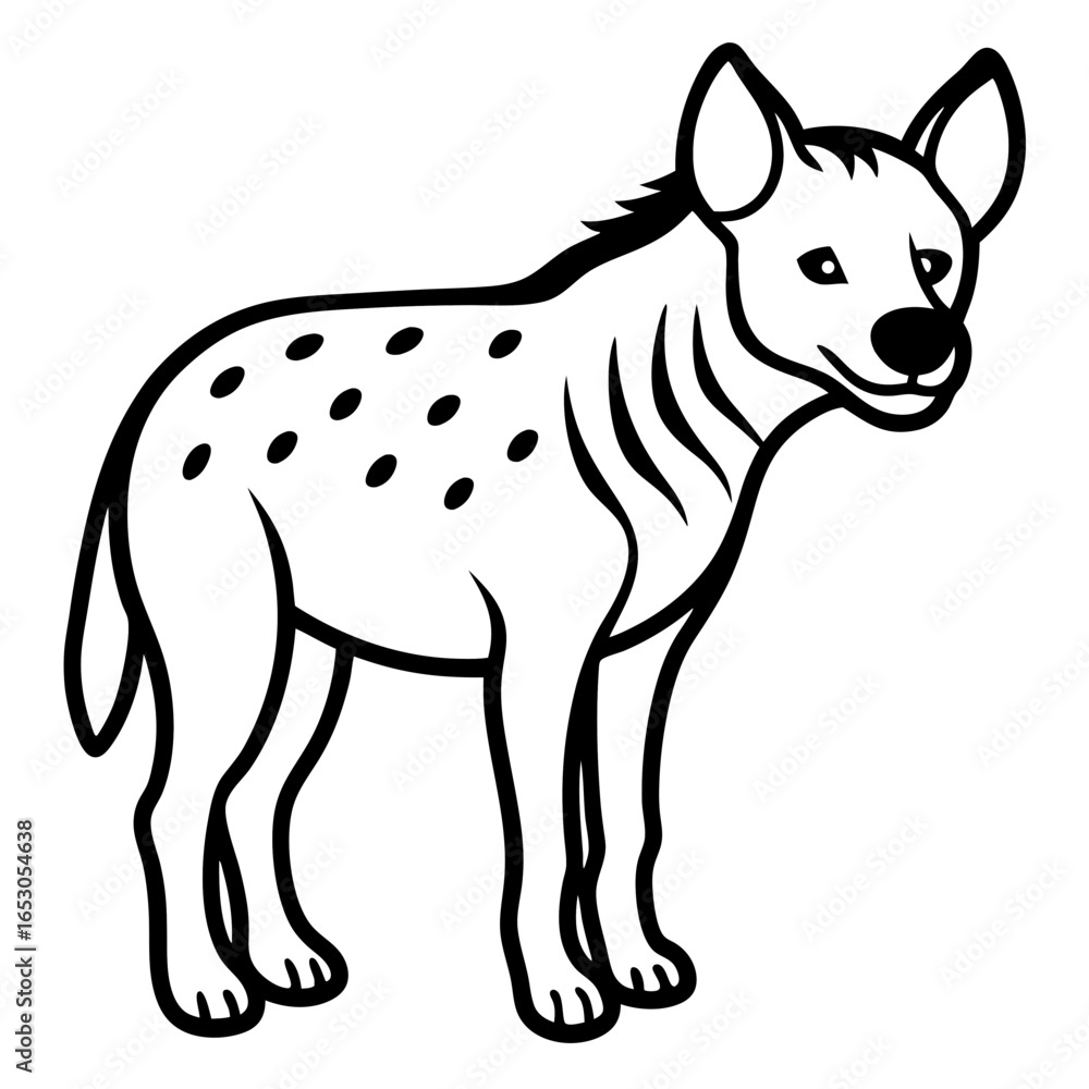 Minimal Hyena Vector Minimal Hyena Vector