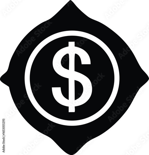 dollar icon vector illustration