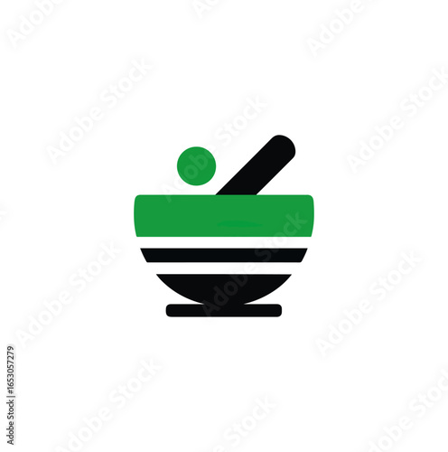 Mortar pestle icon graphic design