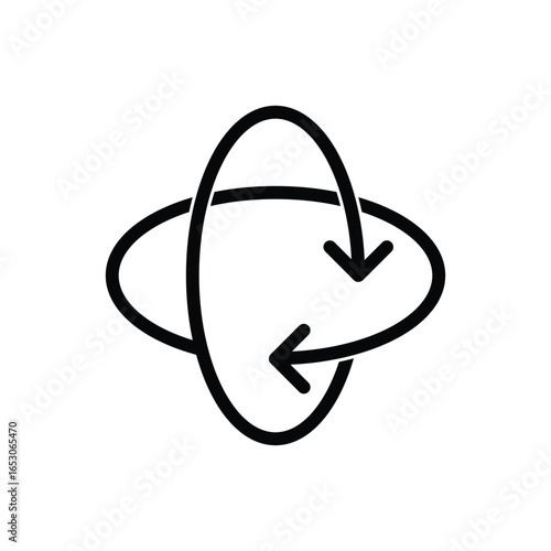 360 degree rotate icon vector design illustration