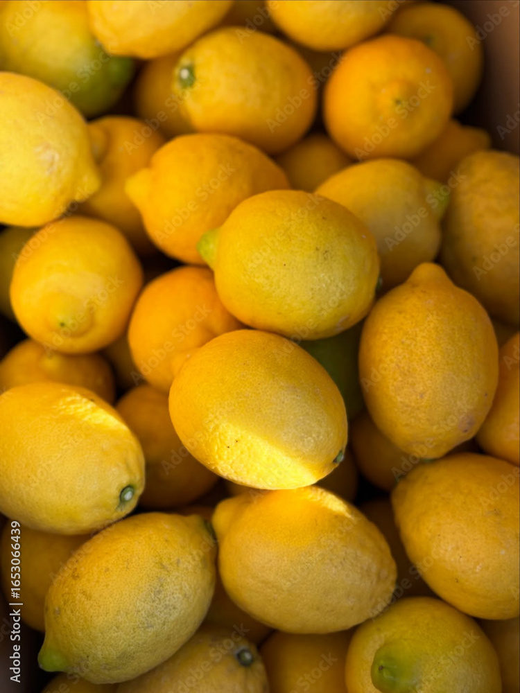 yellow lemons piled together in abundance. yellow lemons piled together in abundance.