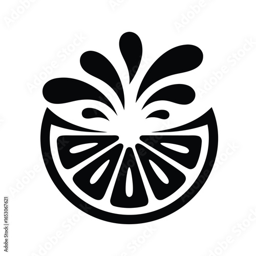Vector illustration of lemon and lime slice with floral and nature elements