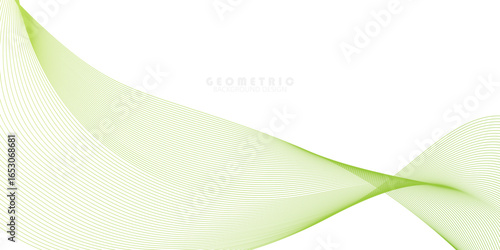 Abstract Smooth stylish abstract green wave background.vector illustration,website