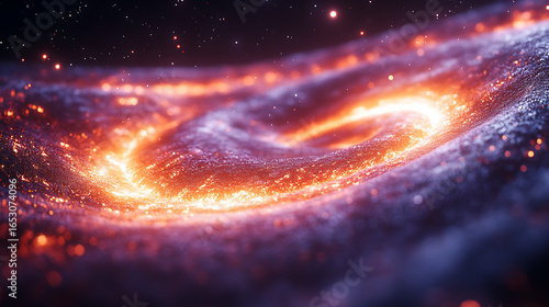 Ultra-detailed shot of gravitational waves bending around a luminous energy core white background 