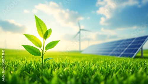 solar panels on green grass
